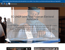 Tablet Screenshot of ec-undp-electoralassistance.org